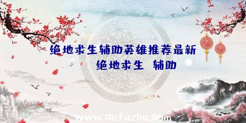 「绝地求生辅助英雄推荐最新」|ios